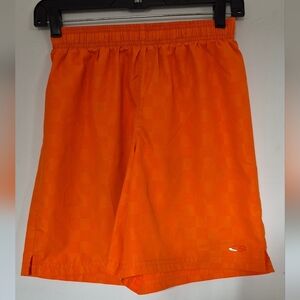 Champion Orange Swim Trunks Quick-Dry Elastic Waist